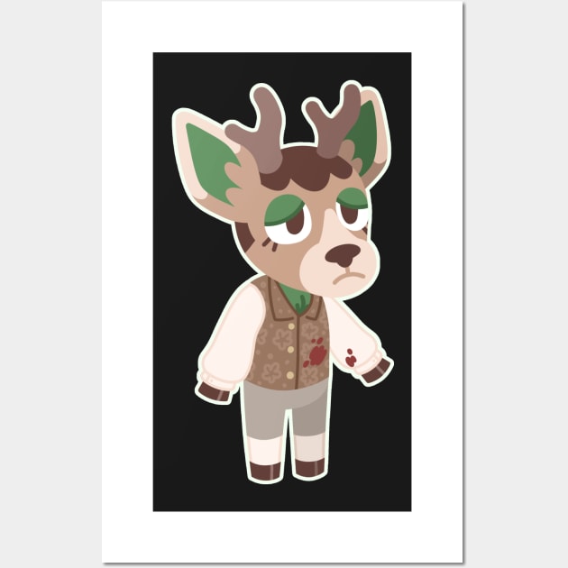 Thomas Thorne - Deer Animal Portrait Wall Art by Snorg3